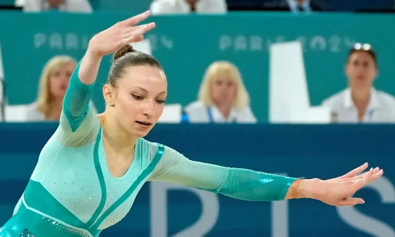Romanian gymnast reacts after securing bronze due to Jordan Chiles&rsquo; disqualification
