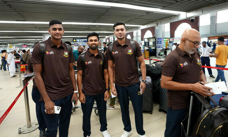 Bangladesh cricket team arrives in Lahore for Test series against Pakistan