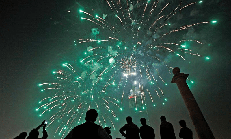 Two women among 50 injured in aerial firing in Karachi