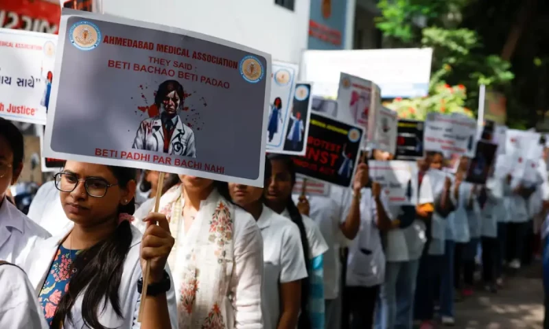 India&rsquo;s doctors strike in protest at rape and murder of colleague