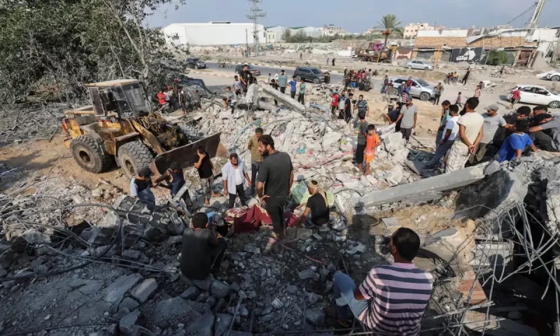 Israeli strike kills at least 17 Palestinians in central Gaza, health officials say