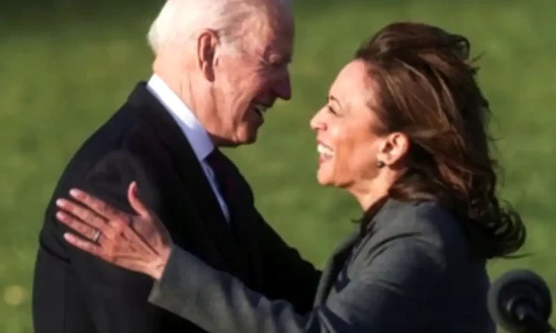 Protesters challenge Harris, Biden at Chicago rally