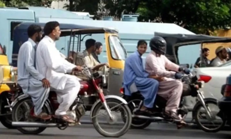 Sindh bans pillion riding in Karachi on August 25, 26, 27