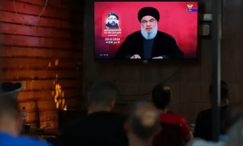 Hezbollah chief says attack targeted Israeli base near Tel Aviv