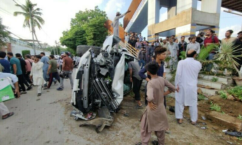 Karachi Karsaz road accident driver&rsquo;s husband gets bail