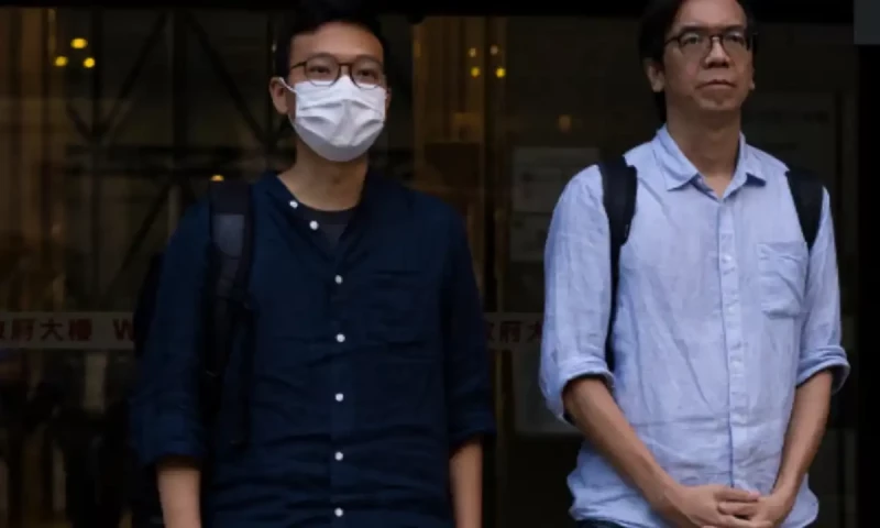 Two journalists in Hong Kong found guilty of sedition