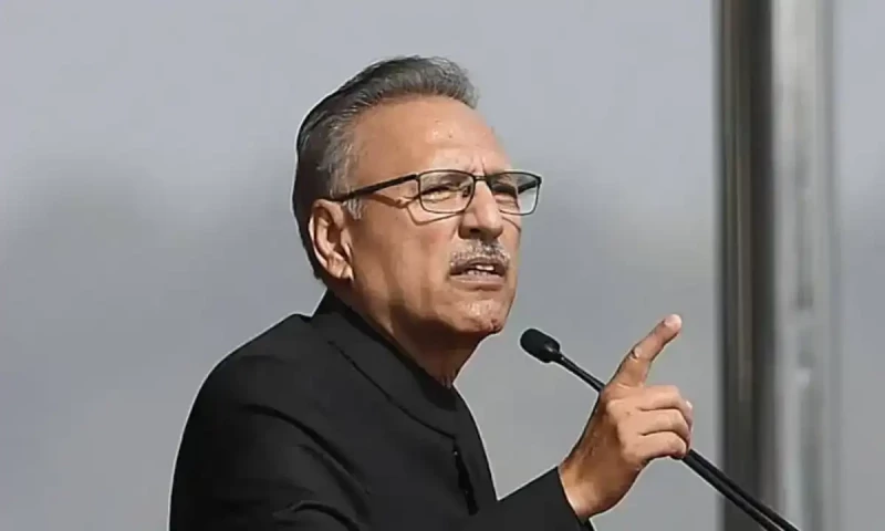 Former president Arif Alvi apologises for sharing old video on X