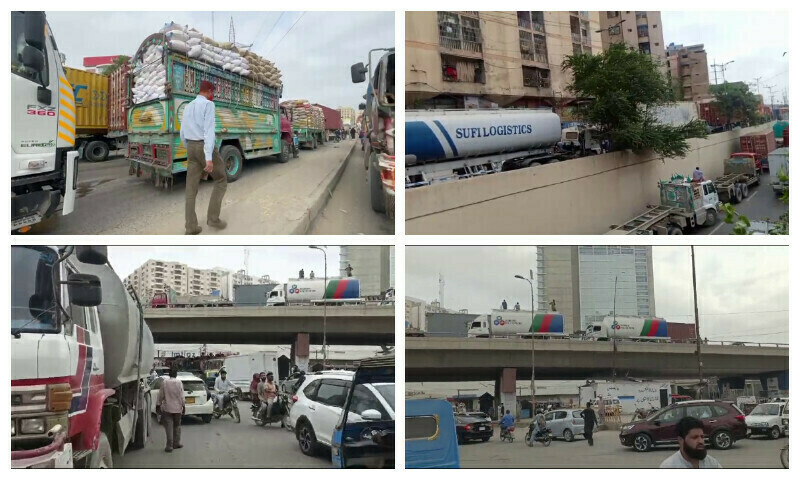 Massive traffic jams in Karachi as residents protest electricity outage