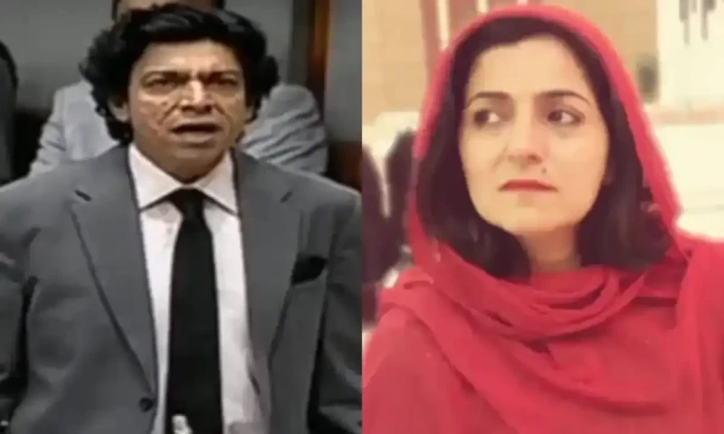PTI Senator Falak Naz suspended for using abusive language against Faisal Vawda