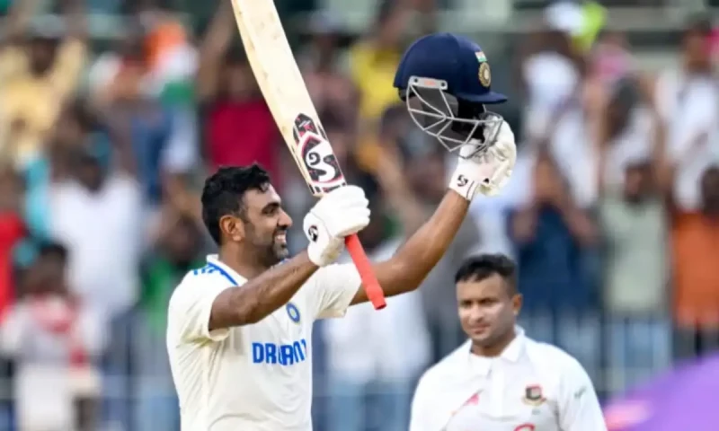 Ton-up Ashwin lifts India to 339-6 against Bangladesh