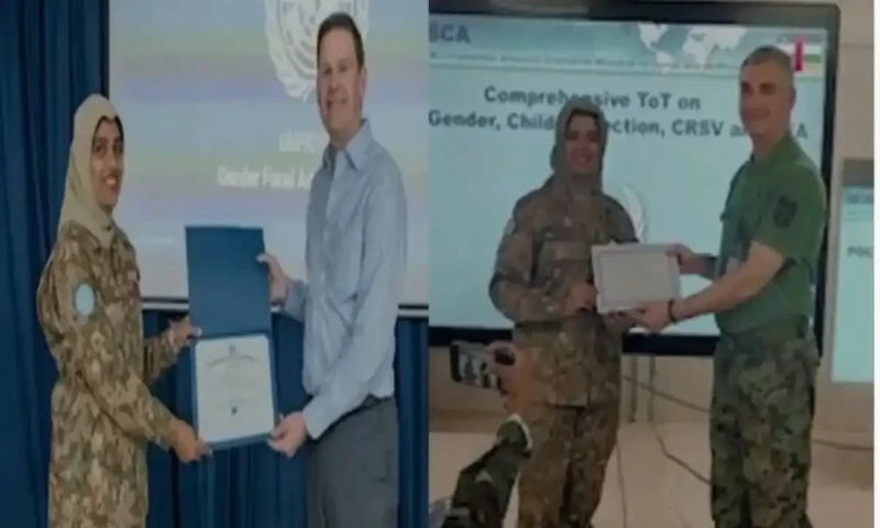 Pakistani female peacekeepers win UN gender award