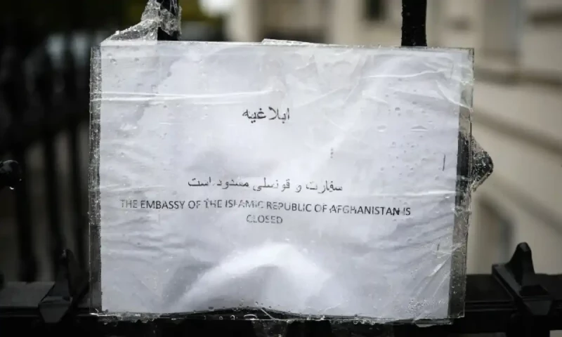 Afghan embassy in UK shutters after Taliban cuts ties
