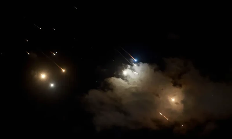 Iran launches salvo of ballistic missiles at Israel