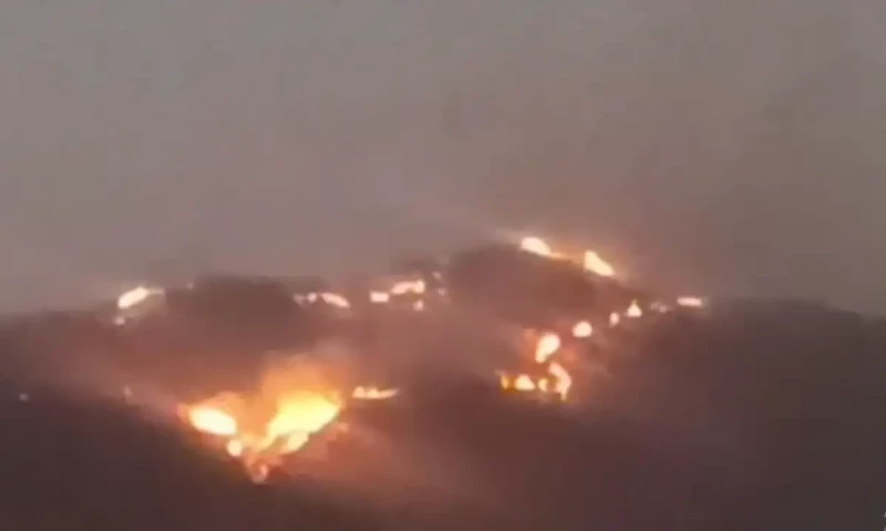 Fire breaks out in Balochistan&rsquo;s Kohlu mountain range