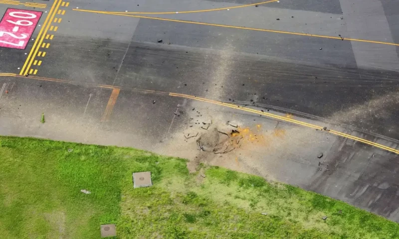 Video: World War II bomb explodes at Japanese airport