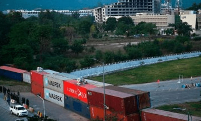 PTI protest: No mobile signals or metrobus in Islamabad, containers everywhere