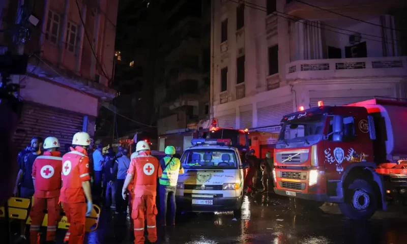 Israeli airstrikes in central Beirut kill 18; security source says Hezbollah figure targeted