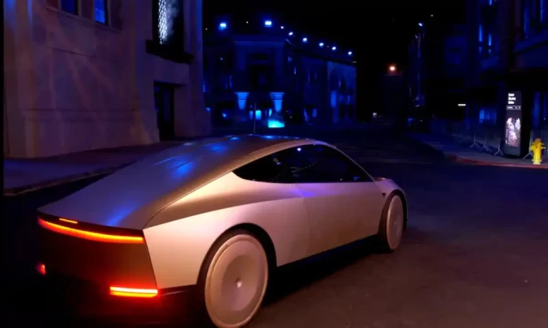 Tesla CEO Elon Musk launches two-door robotaxi