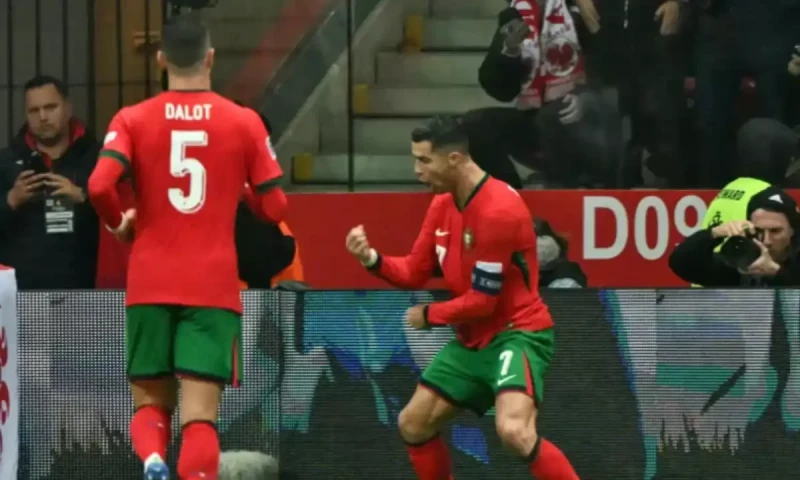 Ronaldo scores in Portugal&rsquo;s Nations League win as Spain sink Denmark