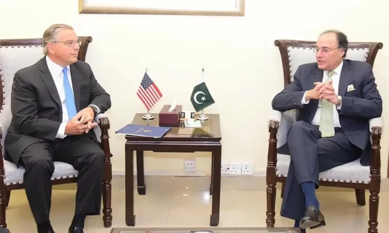 In meeting with US envoy, Aurangzeb shares Pakistan&rsquo;s goal of increasing tax-to-GDP ratio to 13.5%
