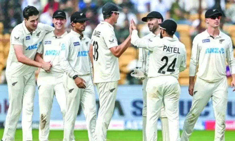 New Zealand record first Test win in India for 36 years
