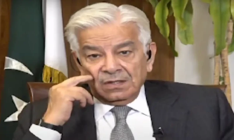 Defence Minister Khawaja Asif calls for military trial of Imran Khan