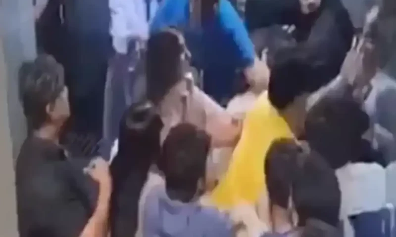 Case registered after video of fight between families at Karachi restaurant goes viral