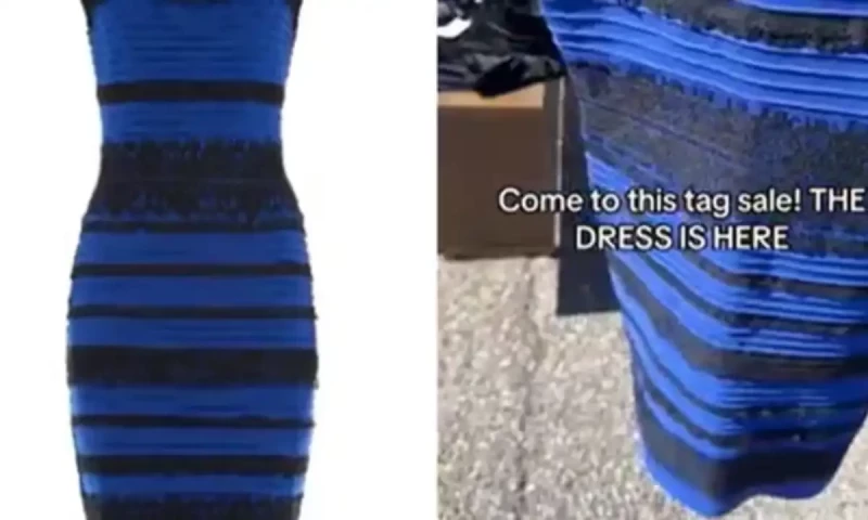 Viral optical illusion dress resurfaces at Vermont Yard sale, sparking new buzz