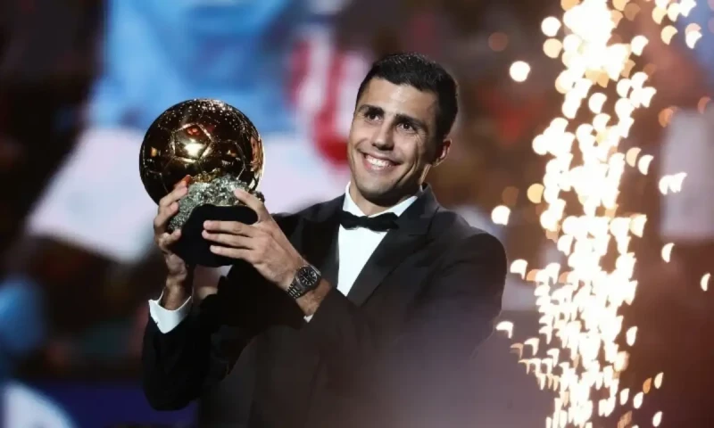 Rodri wins men&rsquo;s Ballon d&rsquo;Or as Real Madrid boycott