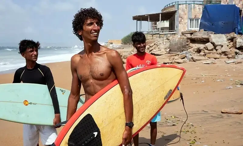 On Karachi&rsquo;s coast, a group of surfers chases waves and their dreams