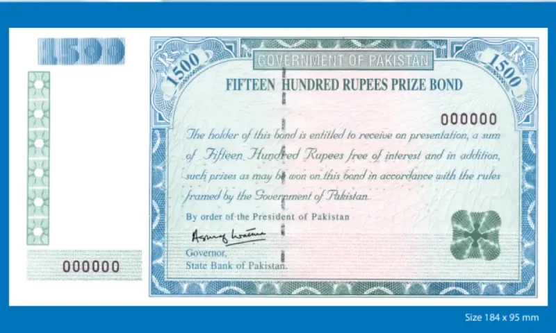 Here&rsquo;s the date for the upcoming Rs1500 prize bond draw