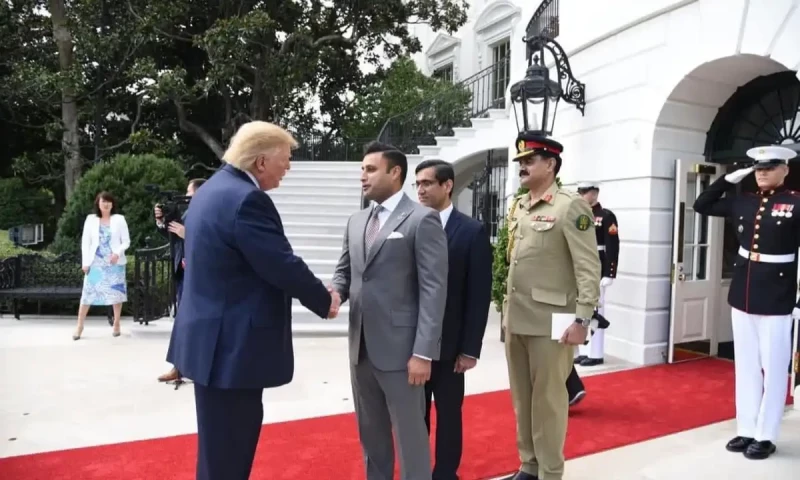 PTI distances itself from Bukhari&rsquo;s decision to meet Trump family