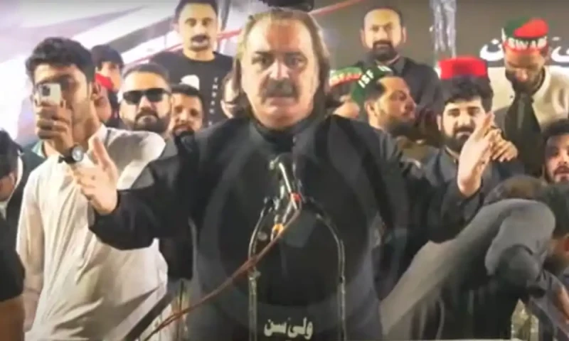 KP CM Gandapur refrains from giving protest date at PTI&rsquo;s Swabi rally