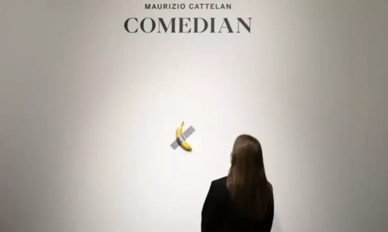 Duct-taped banana artist says his work is a &lsquo;laugh against a tired system&rsquo;