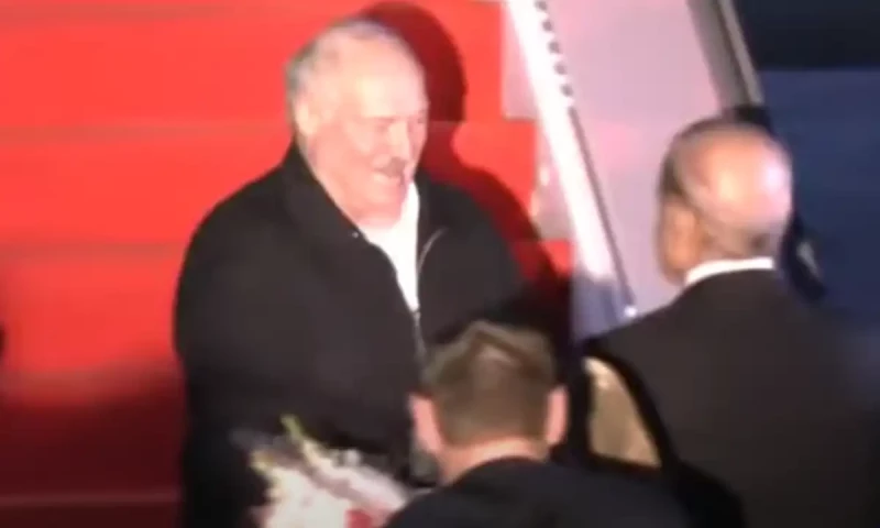 Belarus President Aleksandr Lukashenko arrives in Pakistan on three-day visit