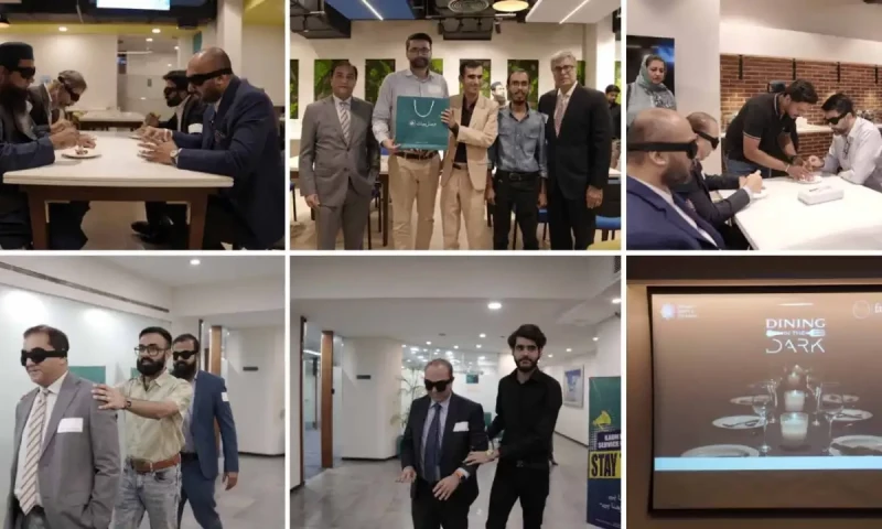 Faysal Bank holds &lsquo;Dining in the Dark&rsquo; event to raise awareness for visually impaired people