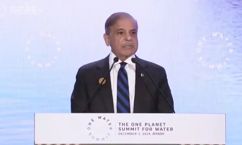 PM Shehbaz calls for strong political will, global leadership to tackle water crisis
