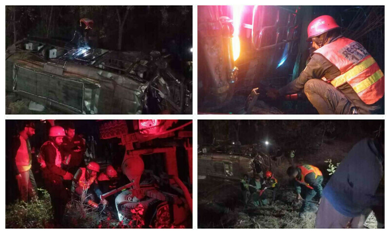 Tragic accident on motorway M3 claims three lives in Nankana Sahib