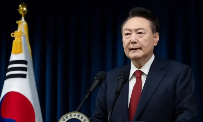 South Korean police raid president Yoon Suk Yeol&rsquo;s office amid martial law investigation