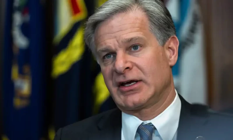 FBI director Chris Wray announces resignation ahead of Trump&rsquo;s inauguration