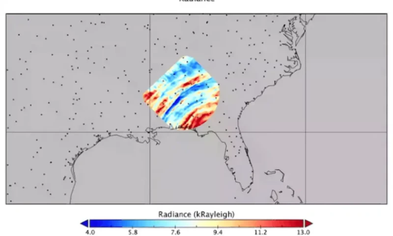 ISS detects atmospheric ripples 55 miles above Earth following Hurricane Helene