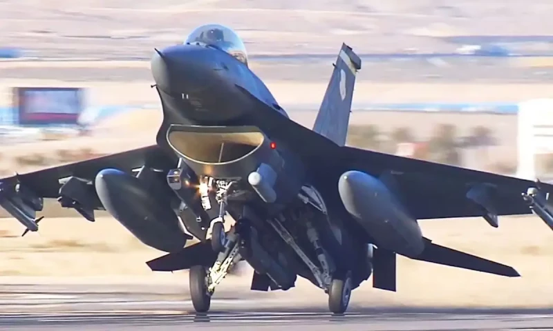 Argentina AIr Force unveils first f-16 fighter jet acquired from Denmark