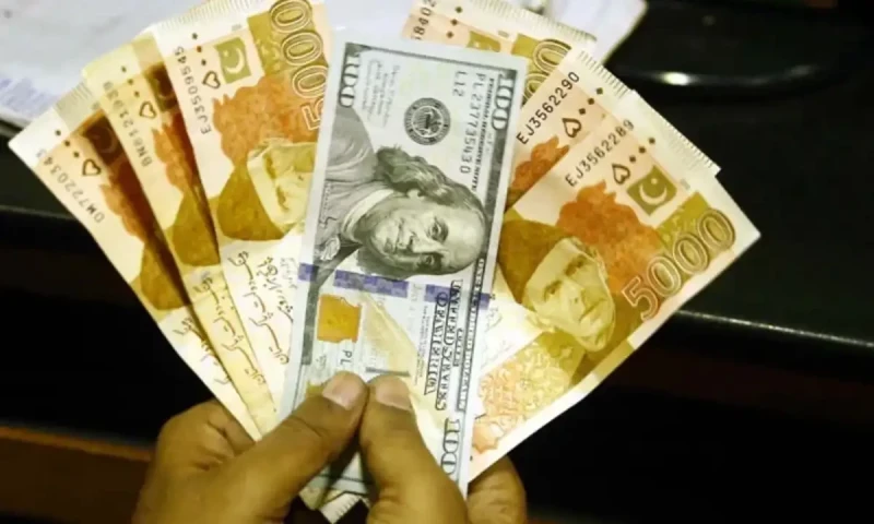 Rupee falls against dollar in interbank market