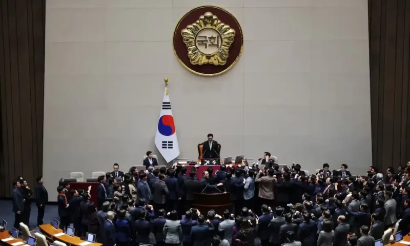 South Korea&rsquo;s acting president faces impeachment vote amid martial law provisions