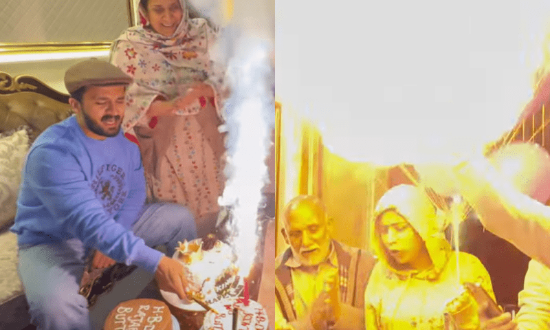 YouTuber Rajab Butt&rsquo;s birthday cake explodes, caught on video