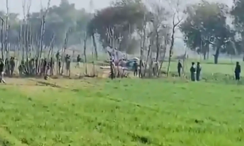 PAF training aircraft crashes in Risalpur