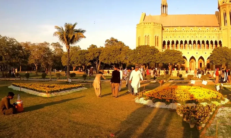 Mayor unveils flower show as a vision for a Greener Karachi