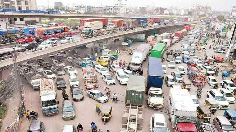 Karachi residents protest against persistent traffic congestion