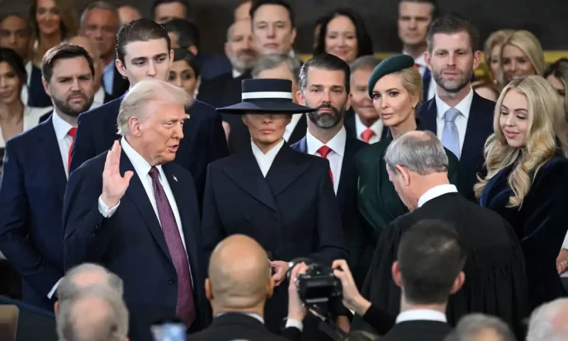 Trump sworn in a second time, vows &lsquo;golden age of America&rsquo;