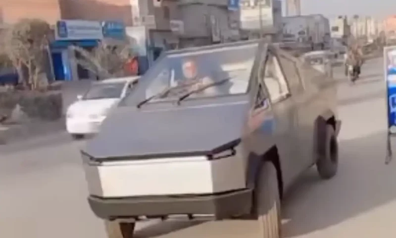 Pakistani engineer&rsquo;s Tesla cybertruck replica goes viral